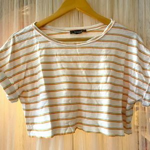 Retro Style Crop Tee - Cotton